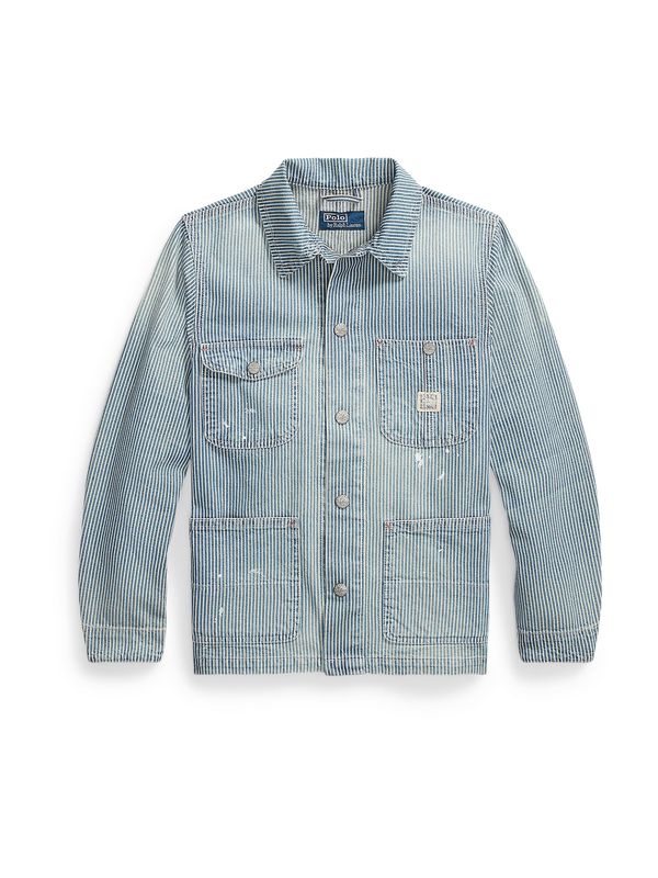 Polo Ralph Lauren Polo Ralph Lauren Prehodna jakna  moder denim / bela
