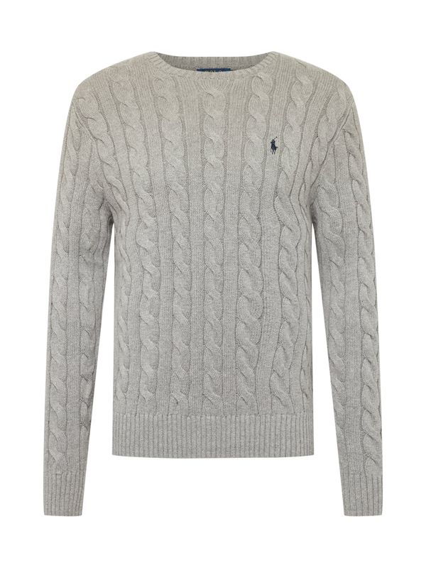 Ralph Lauren Polo Ralph Lauren Pulover 'Driver'  nebeško modra / pegasto siva