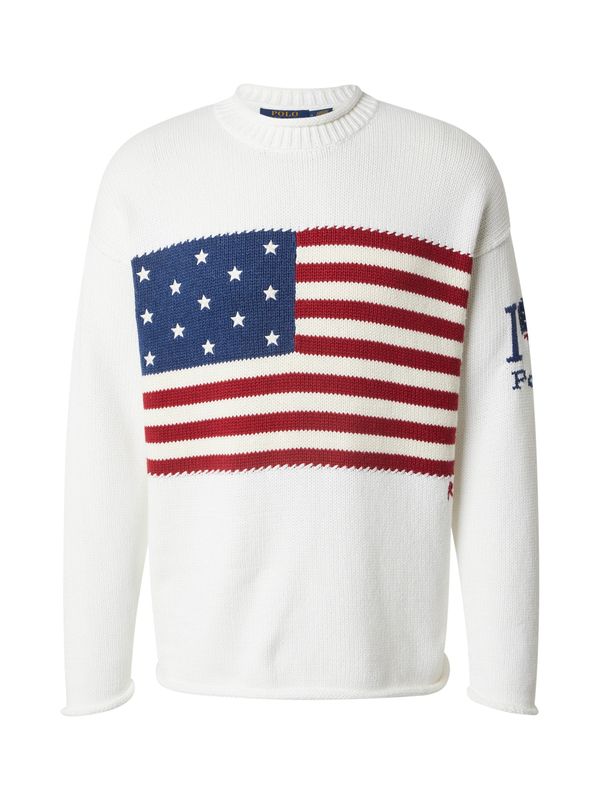 Polo Ralph Lauren Polo Ralph Lauren Pulover  mornarska / brusnica / bela