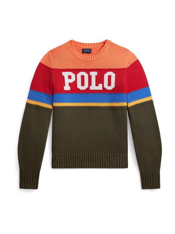 Polo Ralph Lauren Polo Ralph Lauren Pulover  oliva / oranžna / rdeča / vinsko rdeča