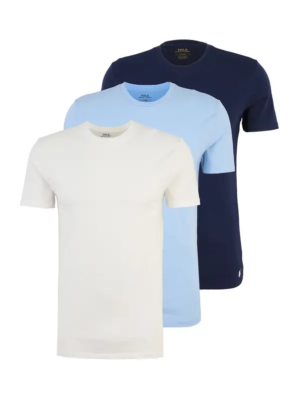 Polo Ralph Lauren Polo Ralph Lauren Spodnja majica 'Spring Start'  mornarska / nebeško modra / bela