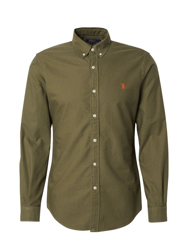 Polo Ralph Lauren Polo Ralph Lauren Srajca  oliva / temno oranžna