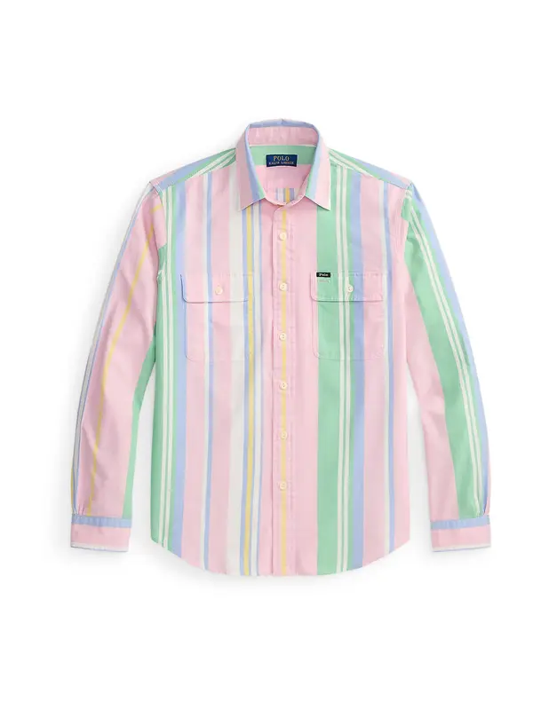Polo Ralph Lauren Polo Ralph Lauren Srajca 'OXFORD'  nebeško modra / rumena / svetlo zelena / roza / bela