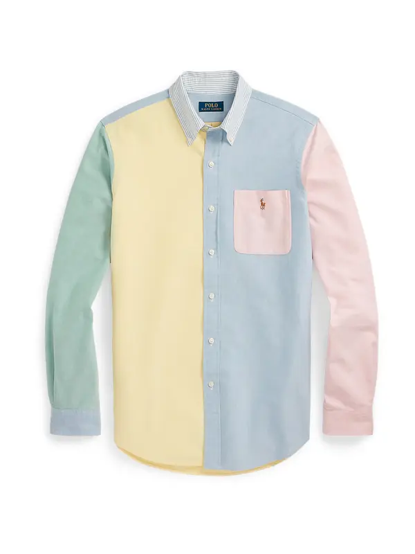 Polo Ralph Lauren Polo Ralph Lauren Srajca  svetlo modra / svetlo rumena / meta / rosé