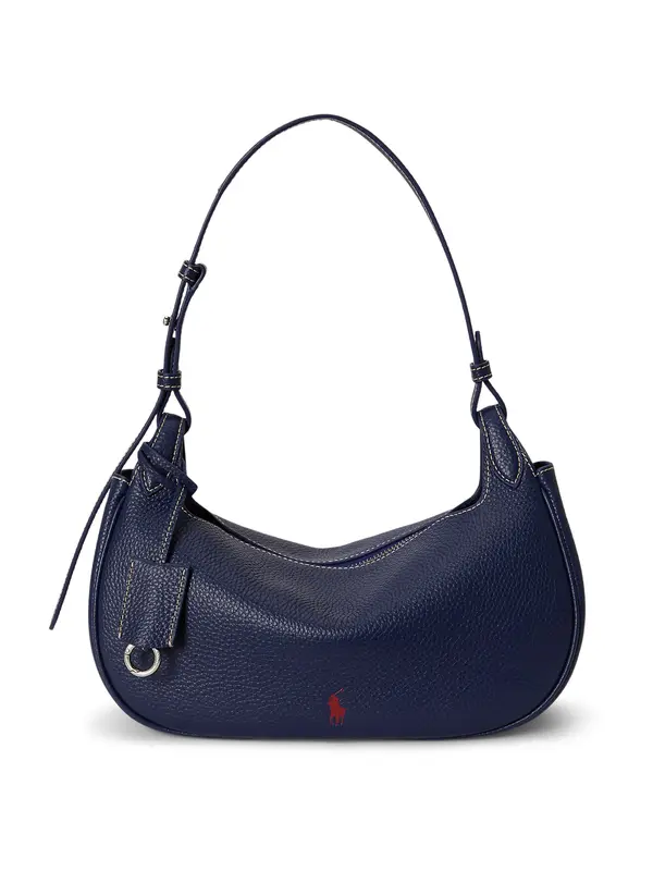 Polo Ralph Lauren Polo Ralph Lauren Torba za čez ramo 'SHINY DRUM PEBBLE'  temno modra