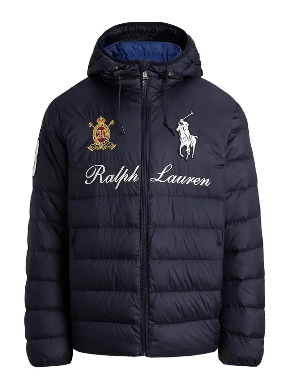 Polo Ralph Lauren Polo Ralph Lauren Zimska jakna  mornarska / zlato-rumena / češnjevo rdeča / bela