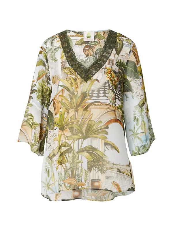 PRINCESS GOES HOLLYWOOD PRINCESS GOES HOLLYWOOD Bluza  svetlo modra / zelena / oliva / pastelno oranžna