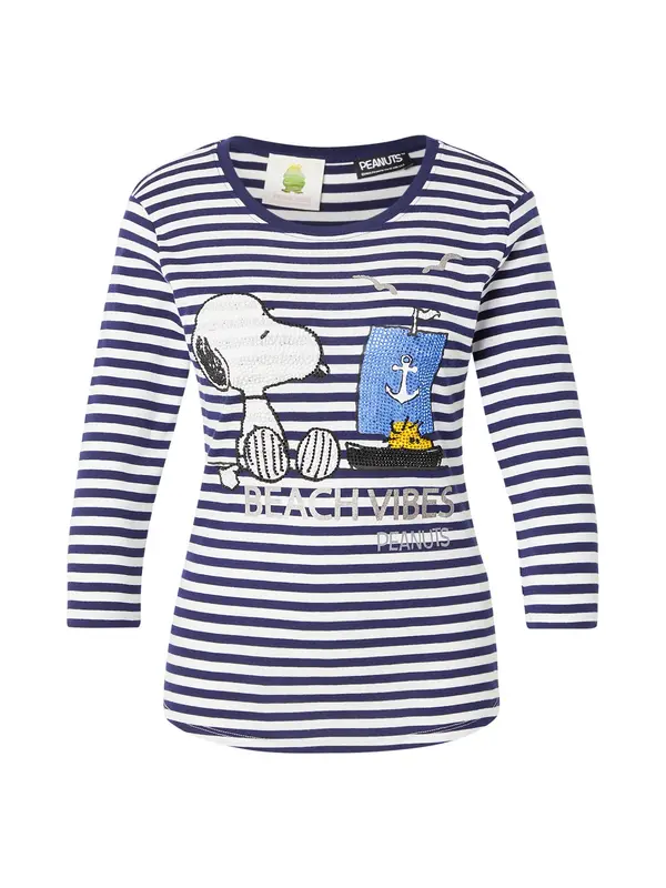 PRINCESS GOES HOLLYWOOD PRINCESS GOES HOLLYWOOD Majica 'SNOOPY BEACH'  temno modra / temno rumena / črna / bela