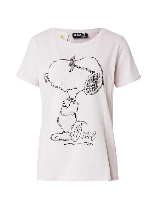 PRINCESS GOES HOLLYWOOD PRINCESS GOES HOLLYWOOD Majica 'SNOOPY More Cool'  rosé / črna / bela