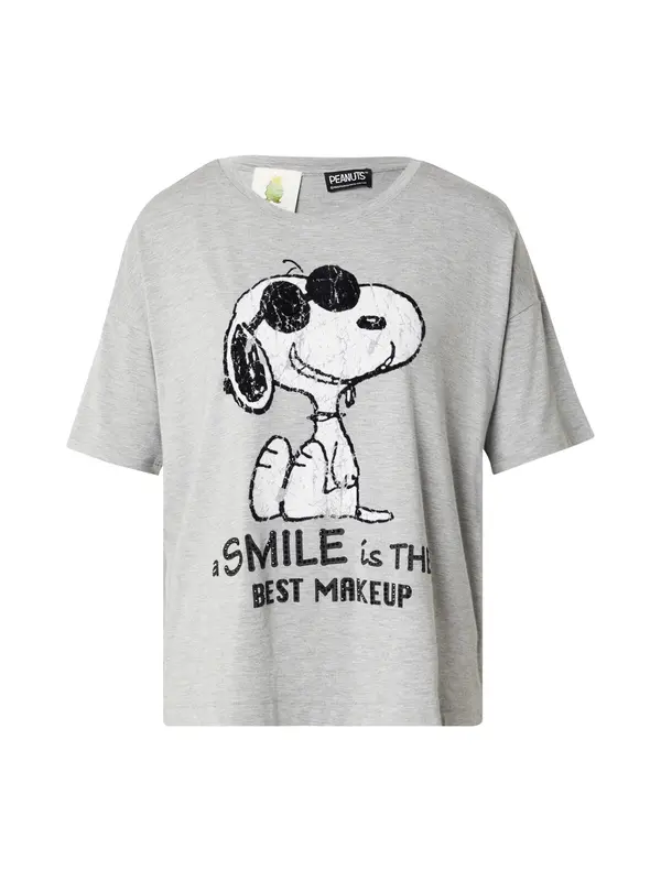 PRINCESS GOES HOLLYWOOD PRINCESS GOES HOLLYWOOD Majica 'Snoopy smile'  siva / črna / bela