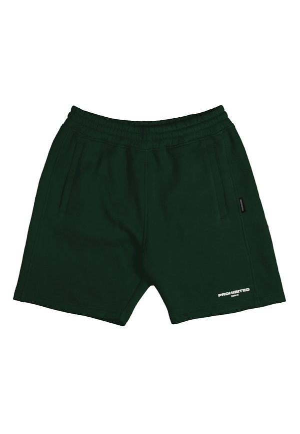 Prohibited Prohibited Hlače  temno zelena / bela