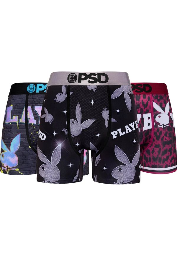 PSD PSD Boksarice 'Playboy'  mornarska / siva / roza / črna