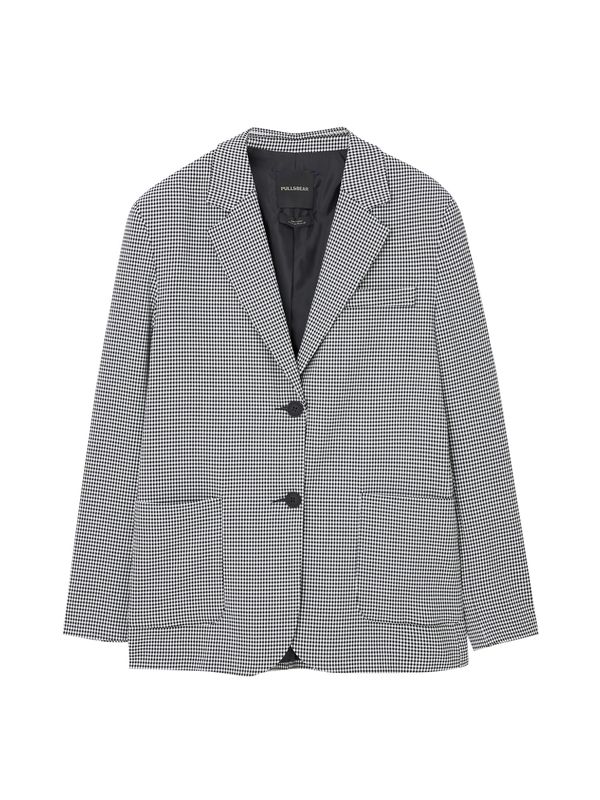 Pull&Bear Pull&Bear Blazer  črna / bela