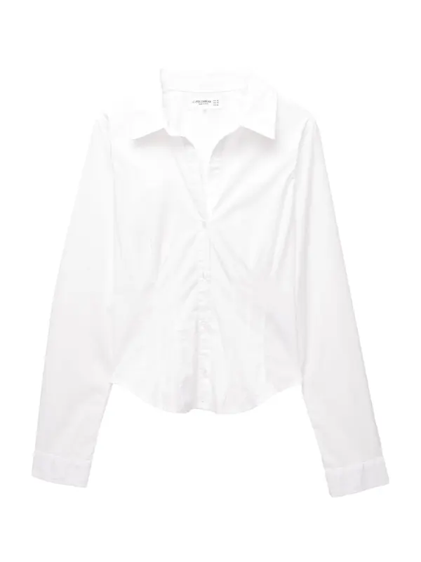 Pull&Bear Pull&Bear Bluza  bela