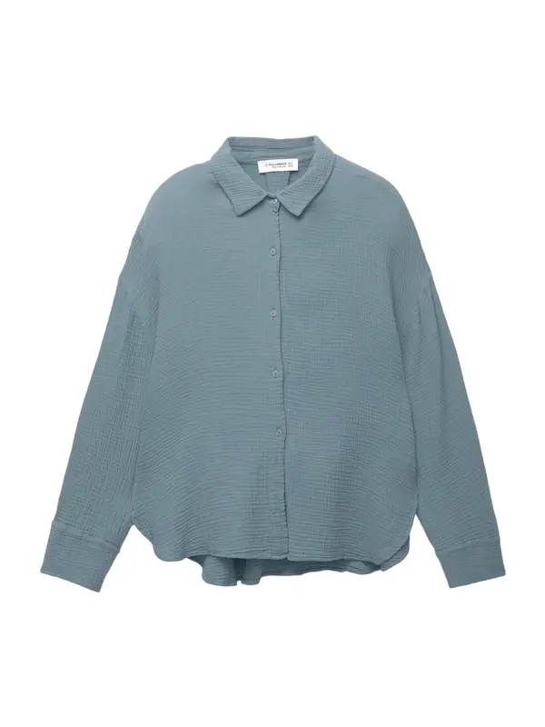 Pull&Bear Pull&Bear Bluza  dimno modra