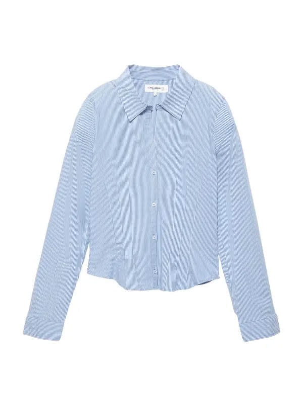 Pull&Bear Pull&Bear Bluza  kraljevo modra / bela