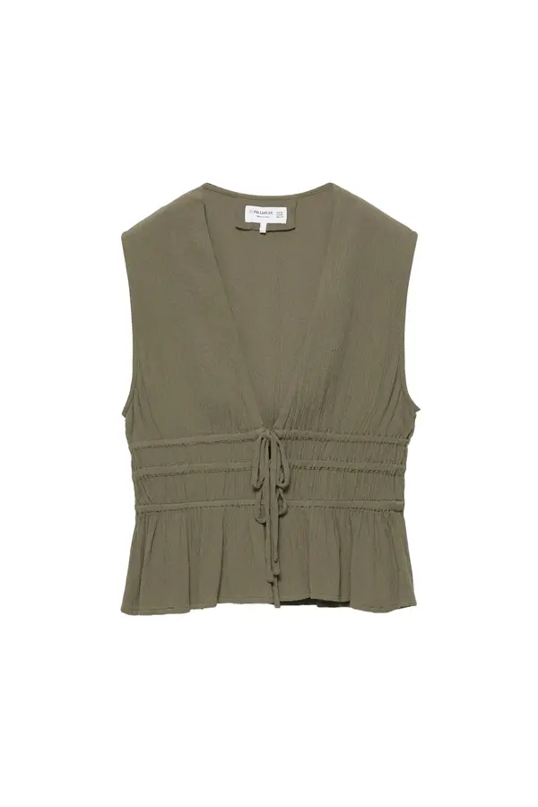 Pull&Bear Pull&Bear Bluza  oliva