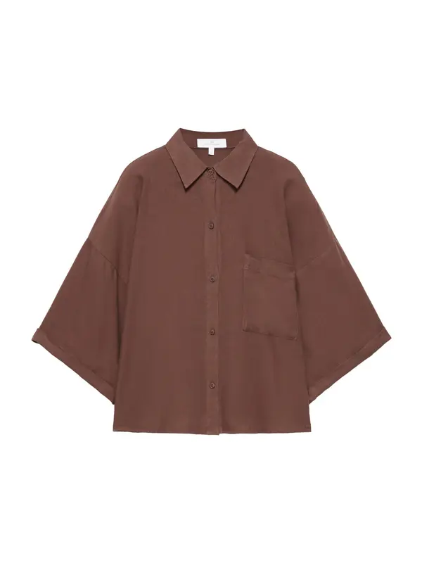 Pull&Bear Pull&Bear Bluza 'PACIFIC'  rjava