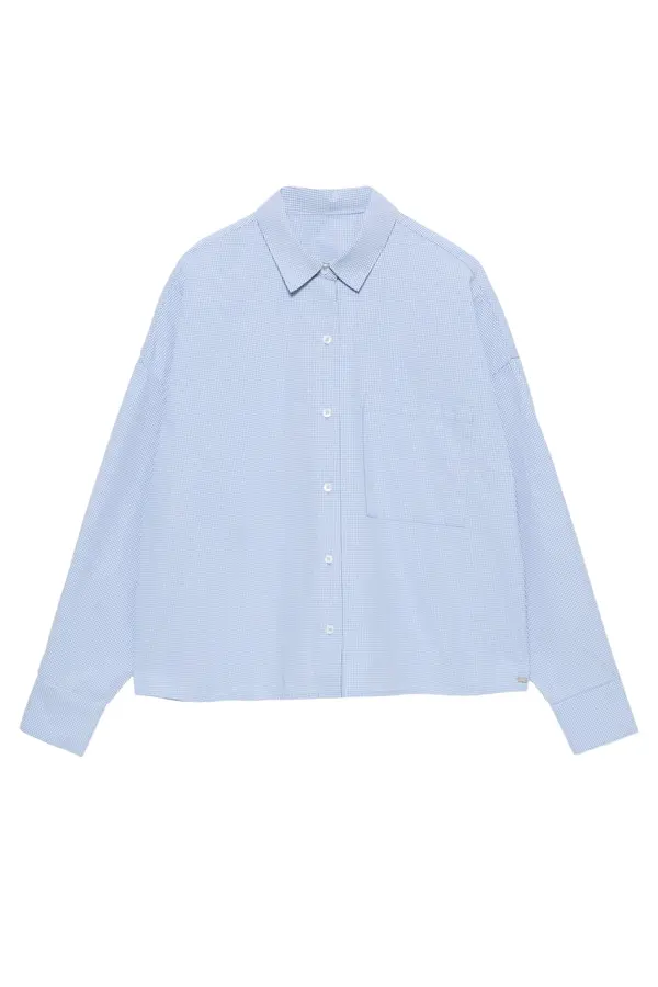 Pull&Bear Pull&Bear Bluza 'PACIFIC'  svetlo modra / bela