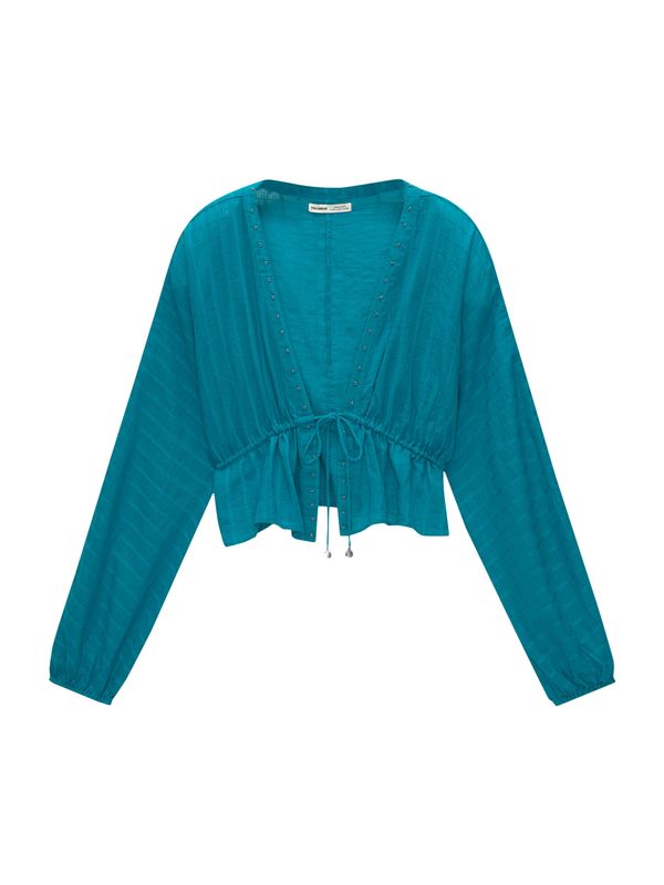 Pull&Bear Pull&Bear Bluza  petrol