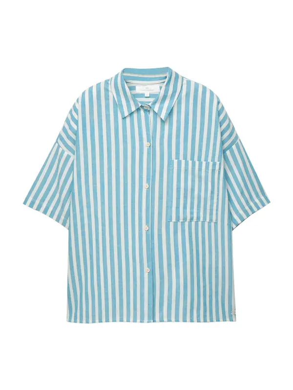 Pull&Bear Pull&Bear Bluza  svetlo modra / bela
