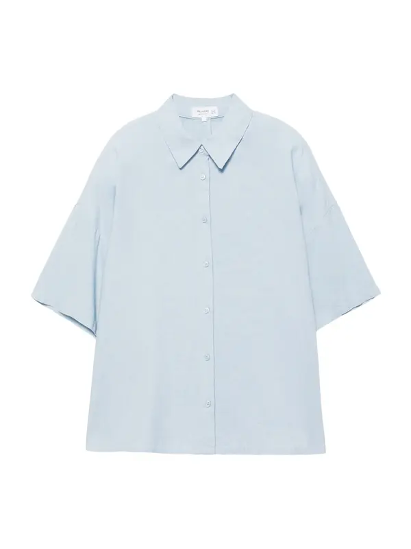 Pull&Bear Pull&Bear Bluza  svetlo modra