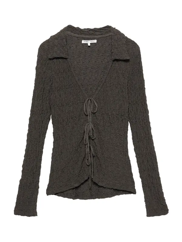 Pull&Bear Pull&Bear Bluza  temno rjava