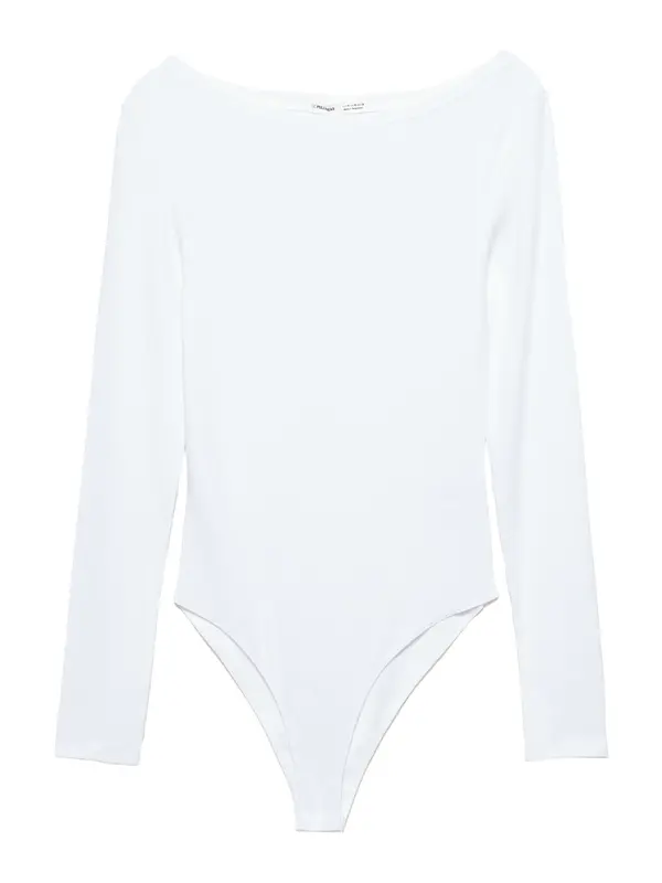 Pull&Bear Pull&Bear Bodi majica  bela