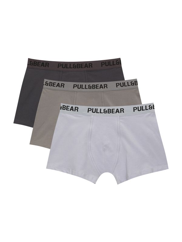 Pull&Bear Pull&Bear Boksarice  bazaltno siva / greige / svetlo siva