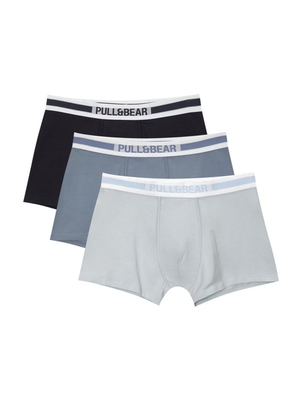 Pull&Bear Pull&Bear Boksarice  modra / črna / bela