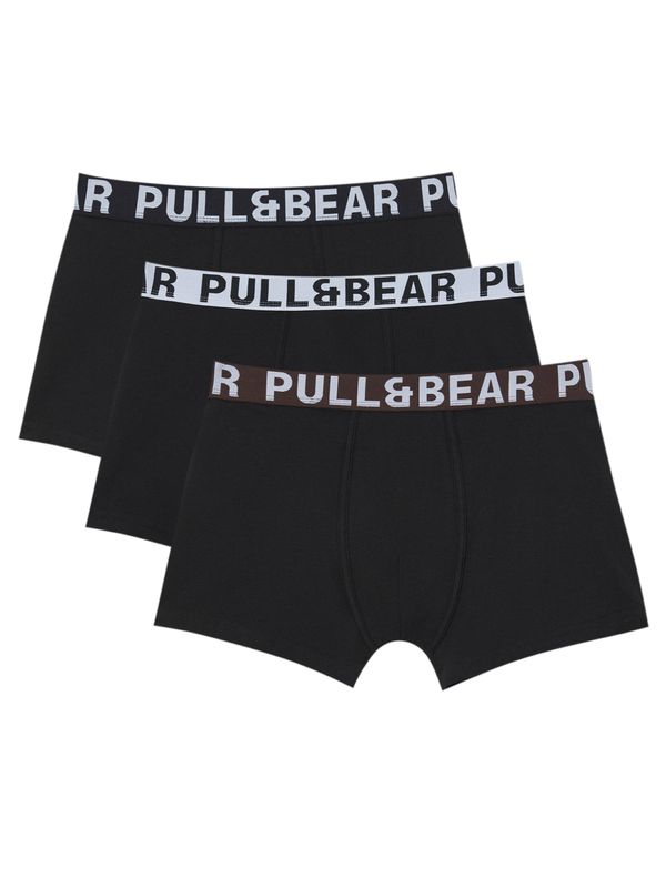 Pull&Bear Pull&Bear Boksarice  rjava / svetlo siva / črna