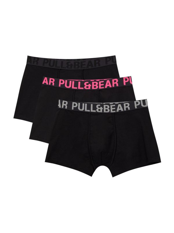 Pull&Bear Pull&Bear Boksarice  svetlo siva / temno siva / roza / črna