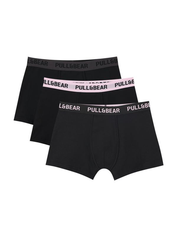 Pull&Bear Pull&Bear Boksarice  temno siva / roza / črna