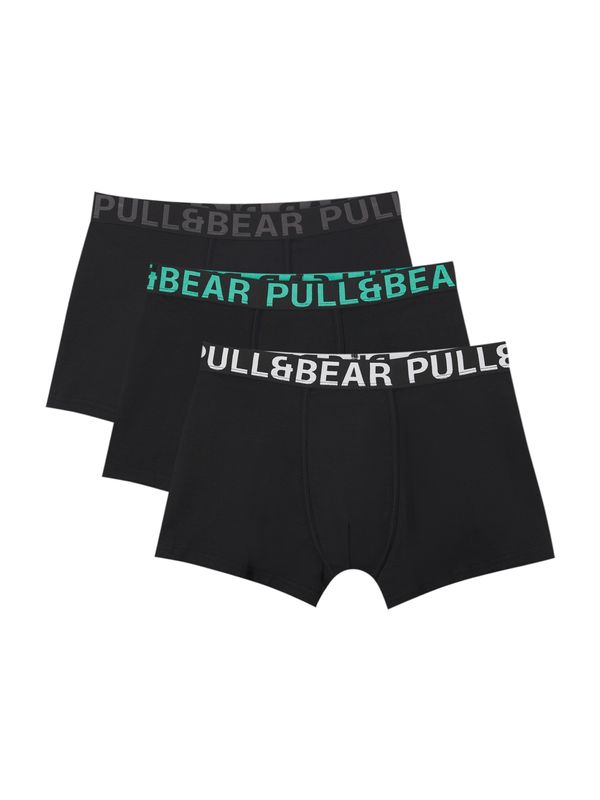 Pull&Bear Pull&Bear Boksarice  turkizna / temno siva / črna / bela