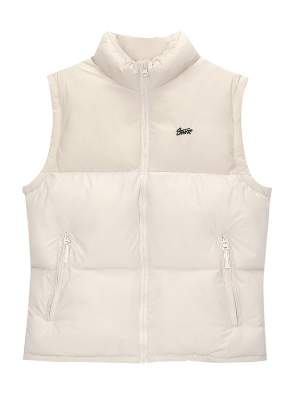 Pull&Bear Pull&Bear Brezrokavnik  pesek / črna