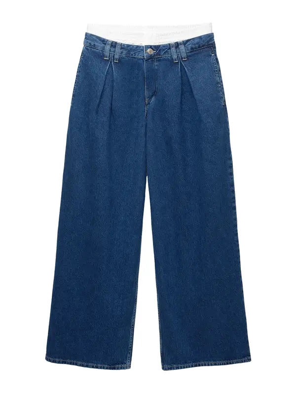 Pull&Bear Pull&Bear Elegantne kavbojke  temno modra / bela