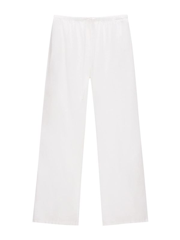 Pull&Bear Pull&Bear Hlače  bela