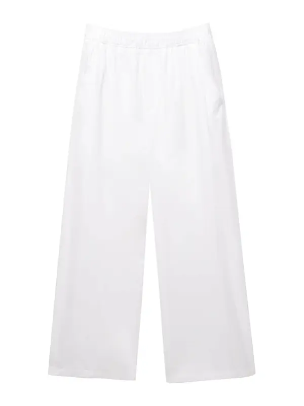 Pull&Bear Pull&Bear Hlače  bela