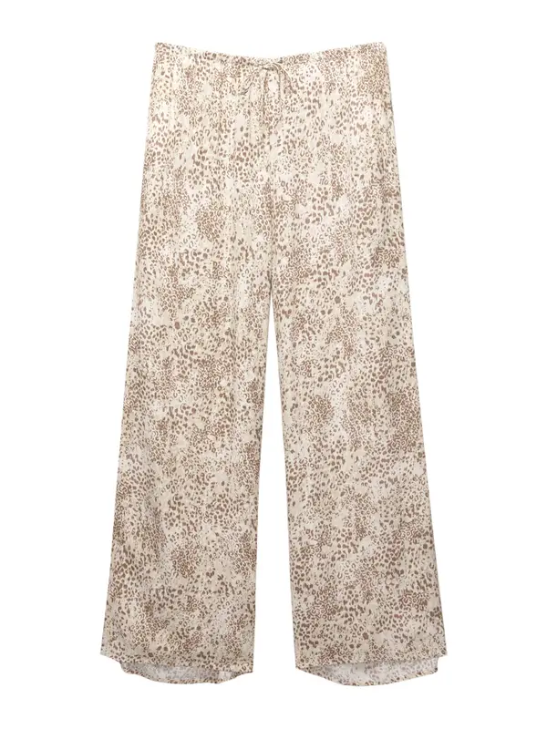 Pull&Bear Pull&Bear Hlače  bež / rjava / bela