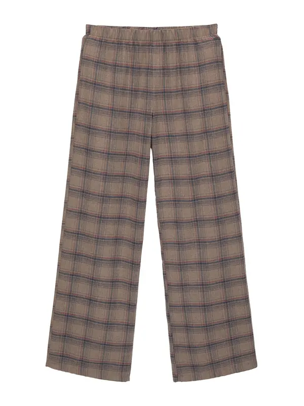 Pull&Bear Pull&Bear Hlače  marine / brokat / rdeča