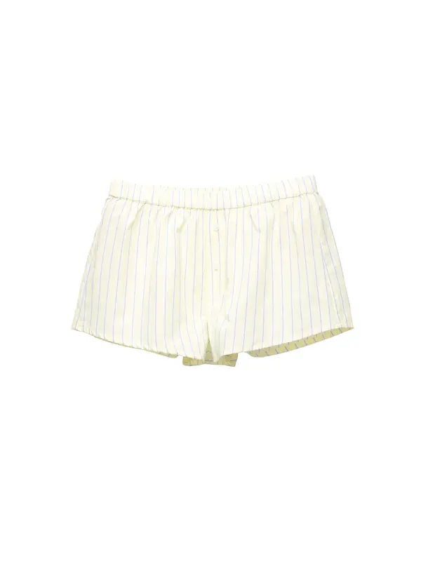 Pull&Bear Pull&Bear Hlače  modra / pastelno rumena