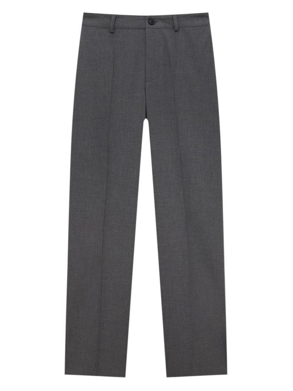 Pull&Bear Pull&Bear Hlače na rob  temno siva