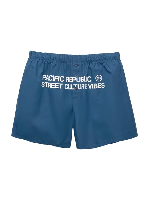 Pull&Bear Pull&Bear Hlače 'PACIFIC'  mornarska / bela