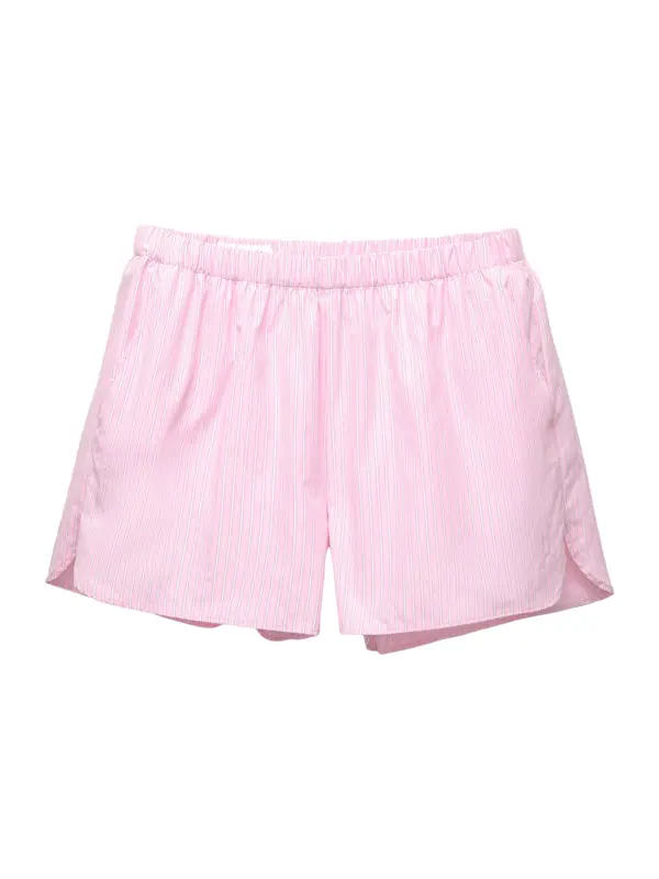 Pull&Bear Pull&Bear Hlače  roza / bela