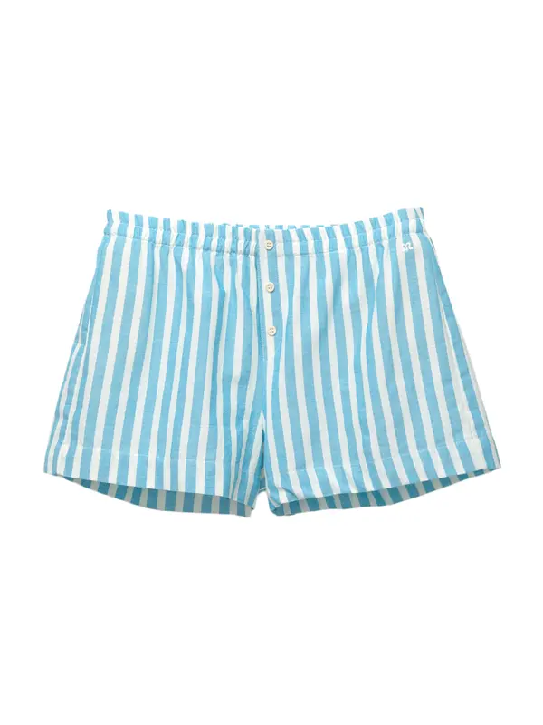 Pull&Bear Pull&Bear Hlače  svetlo modra / bela