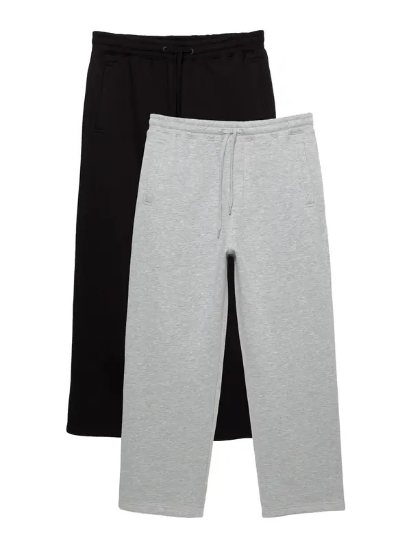 Pull&Bear Pull&Bear Hlače  svetlo siva / črna