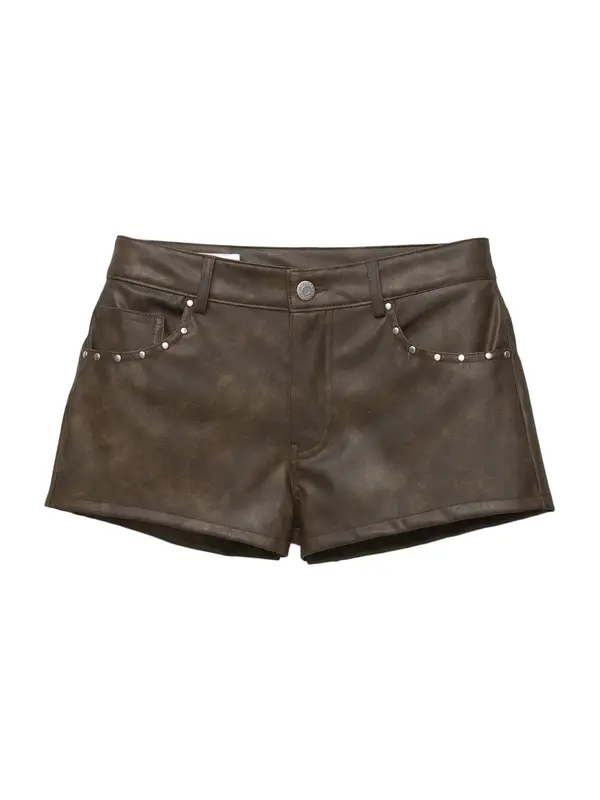 Pull&Bear Pull&Bear Hlače  temno rjava