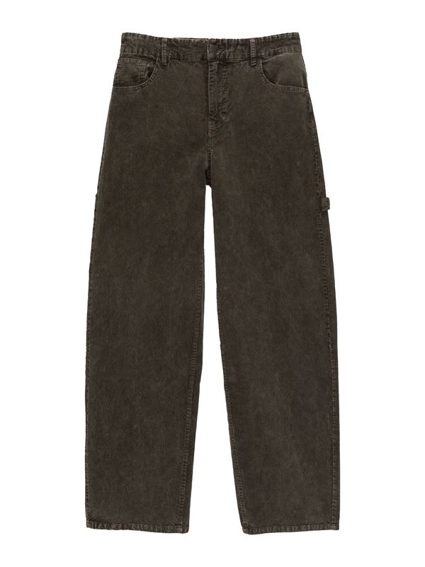 Pull&Bear Pull&Bear Hlače  temno zelena