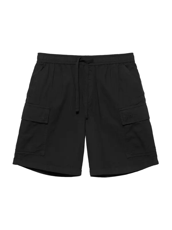 Pull&Bear Pull&Bear Kargo hlače  črna