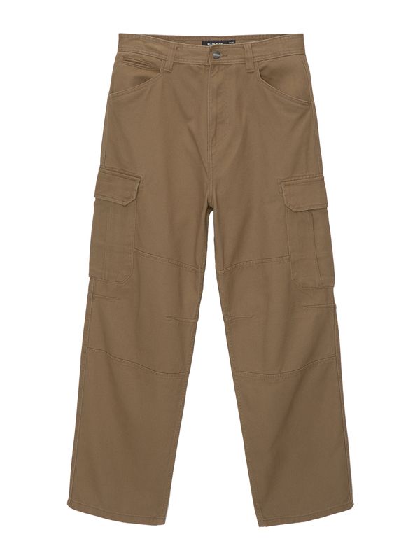 Pull&Bear Pull&Bear Kargo hlače  karamel
